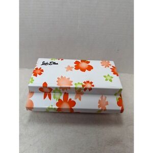 VTG 1960's Lady Ellen Hair Curlers Set with Storage Case Floral Design MOD MCM